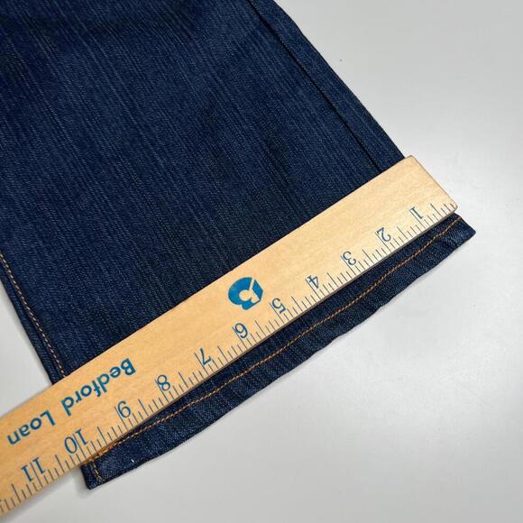 NWT Ed Hardy Women’s Jeans Size (W32 L33) Dark Wash Embroidered Tattoo Graphic - Picture 2 of 13